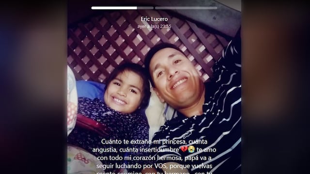 Eric junto a su hija, Guadalupe Lucero