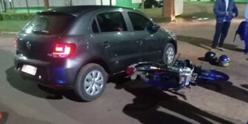 Accidente de tránsito en Apóstoles dejó a dos personas heridas.