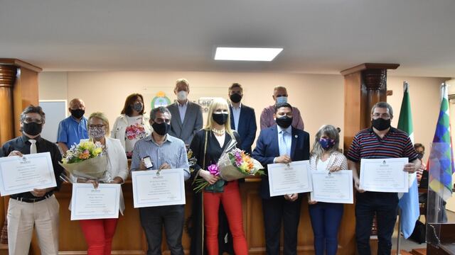 El homenaje a trabajadores tuvo lugar en el Recinto de Sesiones “Deolindo Felipe Bittel”