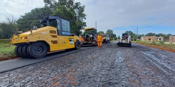 Continúan las obras de pavimentación urbana en la localidad de Concepción de la Sierra