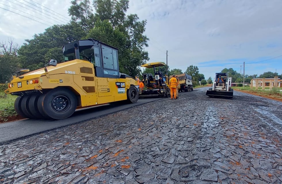 Continúan las obras de pavimentación urbana en la localidad de Concepción de la Sierra
