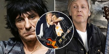 ¡Encuentro de leyendas! Ronnie Wood, el guitarrista de los Rolling Stones, fue al concierto de Paul McCartney