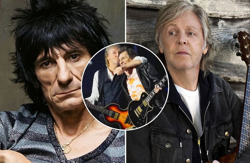 ¡Encuentro de leyendas! Ronnie Wood, el guitarrista de los Rolling Stones, fue al concierto de Paul McCartney