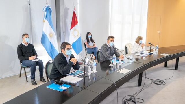 Los ministros Diego Cardozo, de Salud, y Facundo Torres, de Gobierno, se reunieron con intendentes.