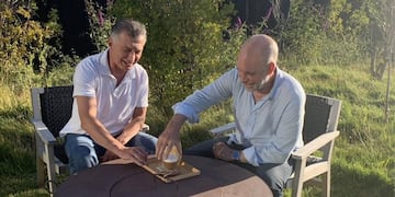 Macri y Larreta, en Villa La Angostura (Twitter Horacio Rodríguez Larreta).