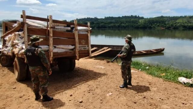 Secuestran cargamento de soja y maíz ilegal en El Soberbio.