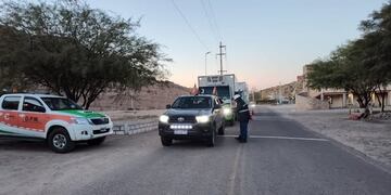 Policía Minera realiza controles a escoltas en Belén.