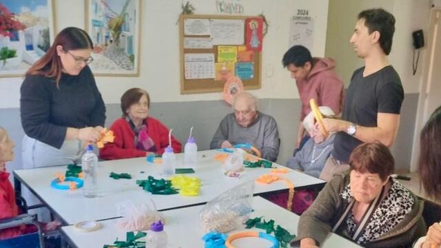 Huellas brinda apoyo a niños y ancianos en Córdoba. (Gentileza)