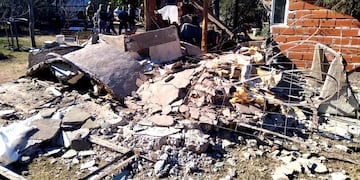 Derrumbre en Huerta Grande