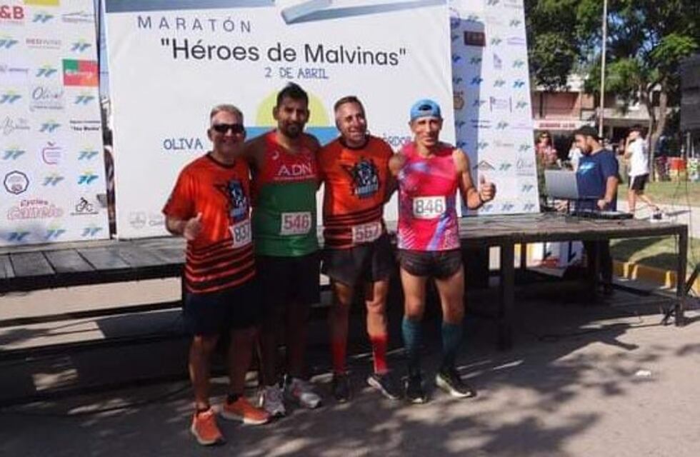 Deportistas de Arroyito participaron de la “Maratón Héroes de Malvinas”. Miguel Brochero logró el primer puesto