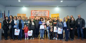 Se entregaron 12 viviendas del Plan Casa Social en Arroyito