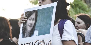 Silvia Castillo pidiendo justicia por el asesinato de su hermana Vanesa.