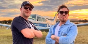 Federico Bal disfruta de los paisajes de San Luis en unas mini vacaciones.