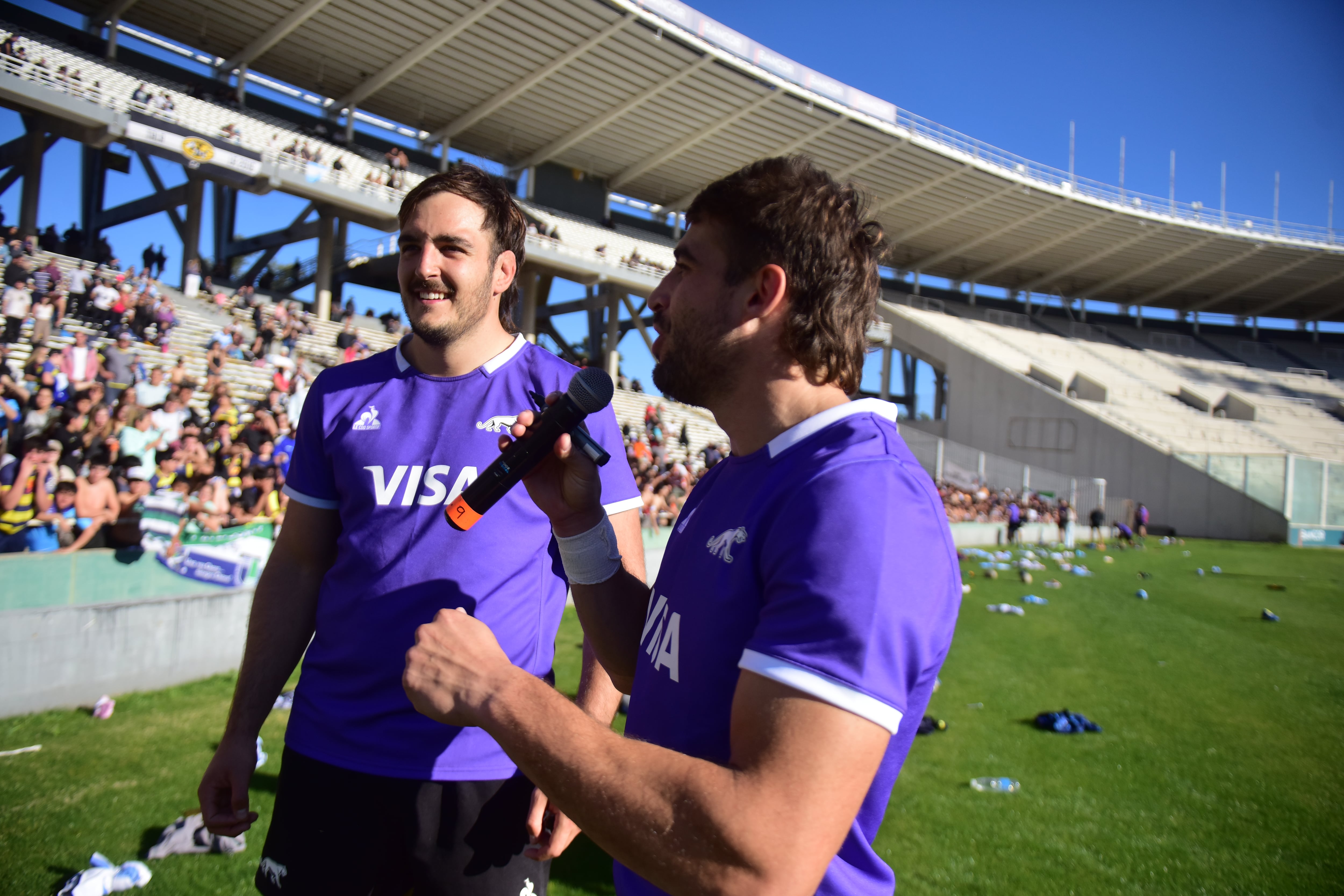 Entrenamiento abierto de Los Pumas en el Kempes. (José Gabriel Hernández / La Voz).
