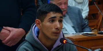 Lautaro Cruz, juzgado por agredir a un policía en 2020 y aparentemente involucrado en el asesinato de Diego Gatica.