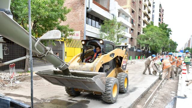 Avanzan los trabajos de bulevarización en la avenida Maipú. (Municipalidad de Córdoba).