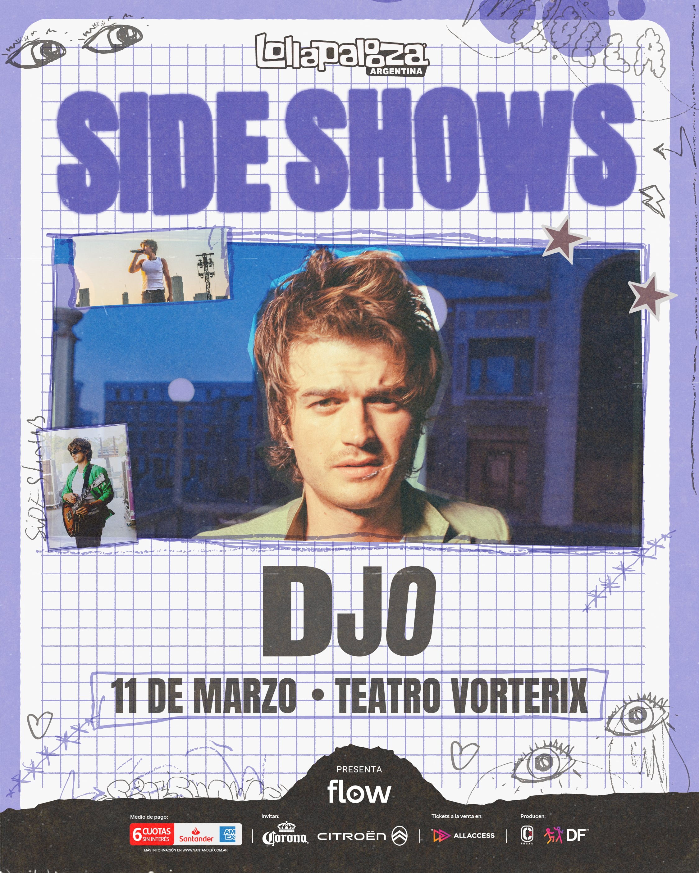 Quién es DJO, el actor de Stranger Things que tendrá su propio sideshow del Lollapalooza Argentina 2026