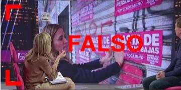 Mostraron fotos viejas de la campaña de Tolosa Paz como si fueran actuales.