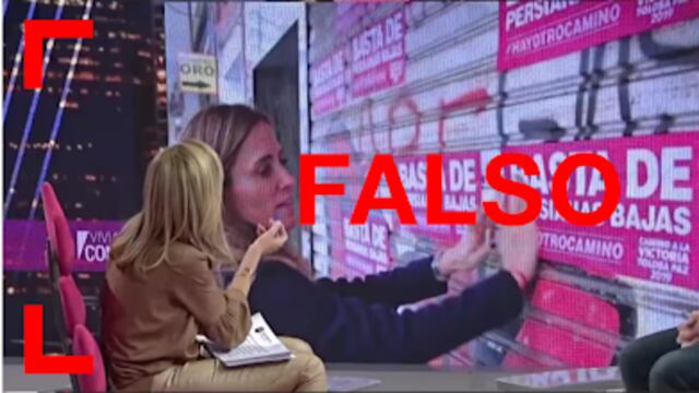 Mostraron fotos viejas de la campaña de Tolosa Paz como si fueran actuales.