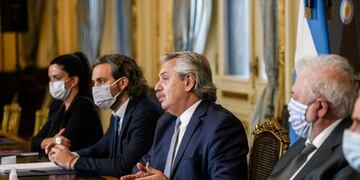 Reunión virtual del Alberto Fernández con los gobernadores