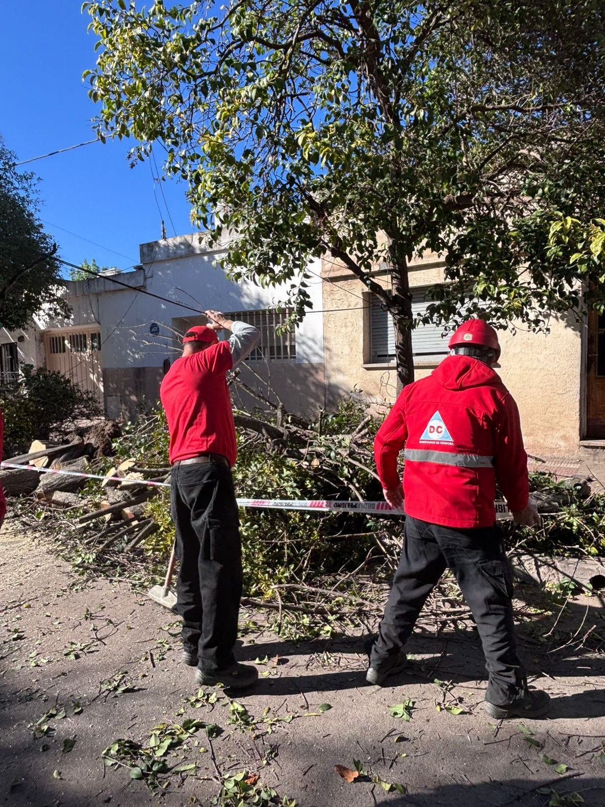 Defensa Civil reportó 394 incidentes tras los vientos en Córdoba.