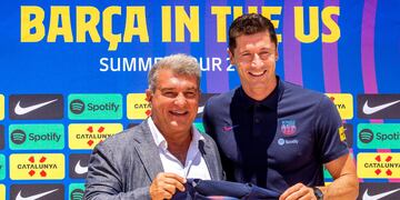 Robert Lewandowski en su presentación