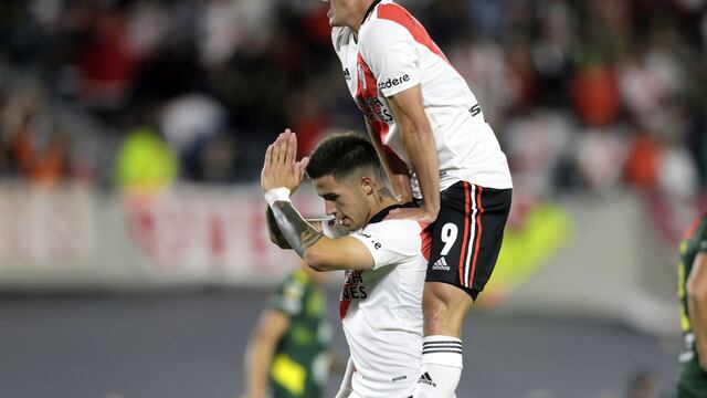 Enzo Fernández anotó el 1-0 de River sobre Defensa y Justicia. (Fotobaires)