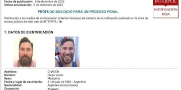 Buscado por Interpol a pedido de la Justicia de Jujuy, Diego Javier Chacón fue detenido en Qatar. Será extraditado a la Argentina en las próximas horas.