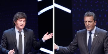 Javier Milei y Sergio Massa