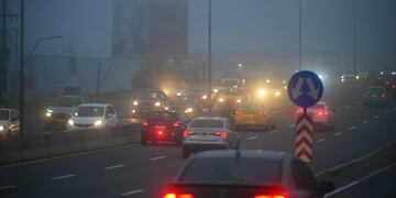 Neblina en la ciudad de Córdoba este 18 de junio.