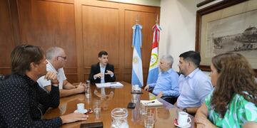 Reunión del intendente de Rafaela, Leonardo Viotti con el Centro Comercial e Industrial de Rafaela y la Región (CCIRR)