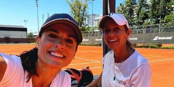 Gabriela Sabatini y Gisela Dulko