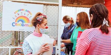 festejos por el día de Reyes Magos efectuados por el comedor “Juntos Crecemos”