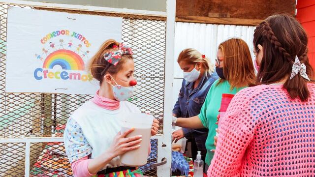 festejos por el día de Reyes Magos efectuados por el comedor “Juntos Crecemos”