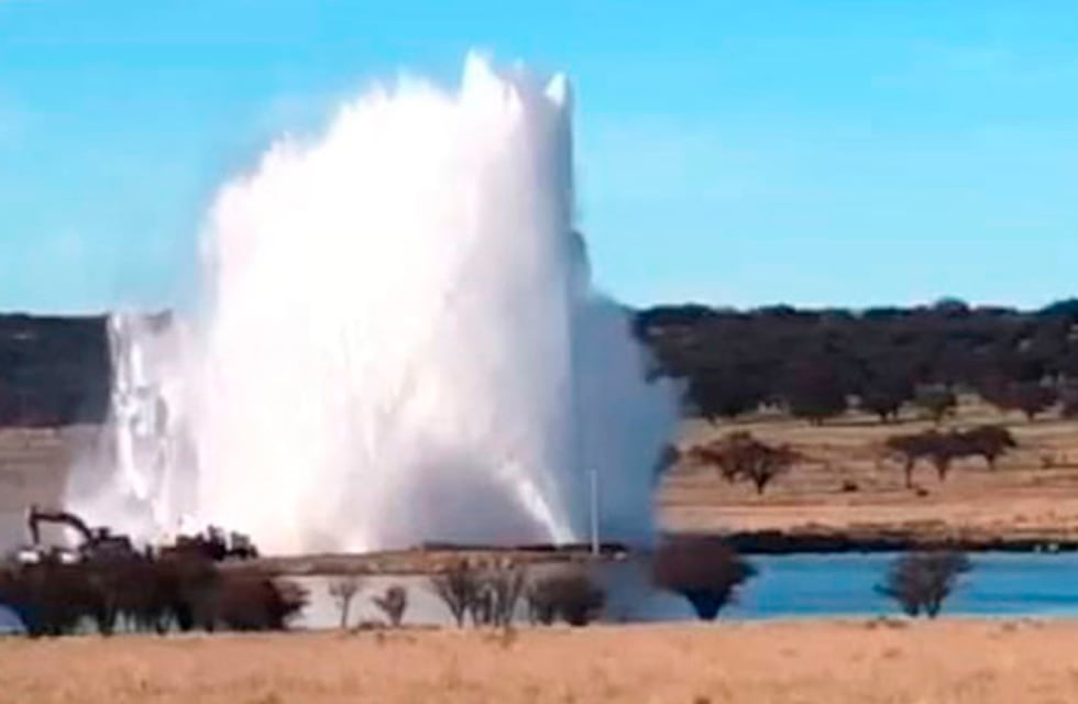Se rompió el Acueducto del Río Colorado cerca de Santa Rosa