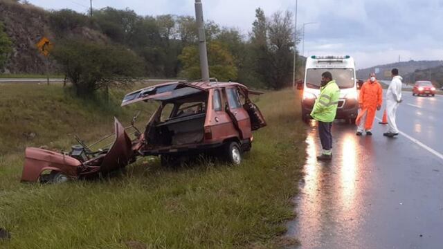 Accidente en autopista Córdoba-Carlos Paz.