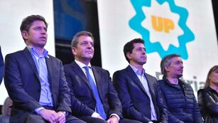 Sergio Massa durante el acto en  Lomas de Zamora