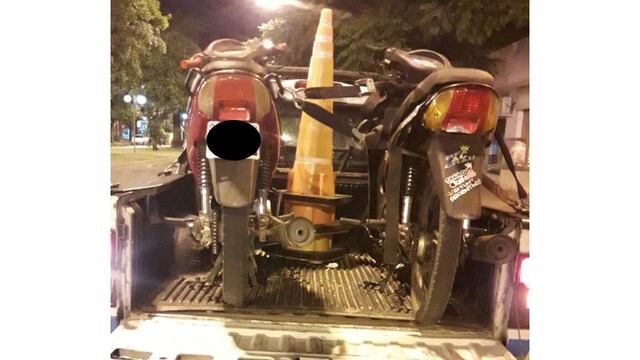 Motos secuestradas en operativos viales