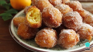 La receta para hacer buñuelos dulces