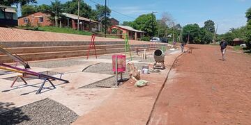 Se recuperó un espacio público del barrio San Lucas de Puerto Iguazú.