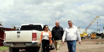 Uset, junto a Mónica Ricciardi y el Ministro Rodríguez recorrieron Puerto Rosales.