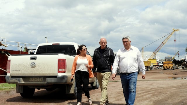 Uset, junto a Mónica Ricciardi y el Ministro Rodríguez recorrieron Puerto Rosales.