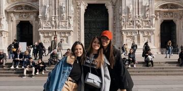 Antonela Roccuzzo junto a Fernanda Russo y Cuca Travy