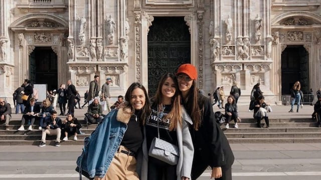 Antonela Roccuzzo junto a Fernanda Russo y Cuca Travy