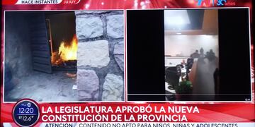 Los medios nacionales siguieron en vivo las dramáticas horas vividas el martes 20 de junio en Jujuy, cuando hubo un intento de tomar por asalto la Legislatura provincial, donde sesionaba la Convención Constituyente.