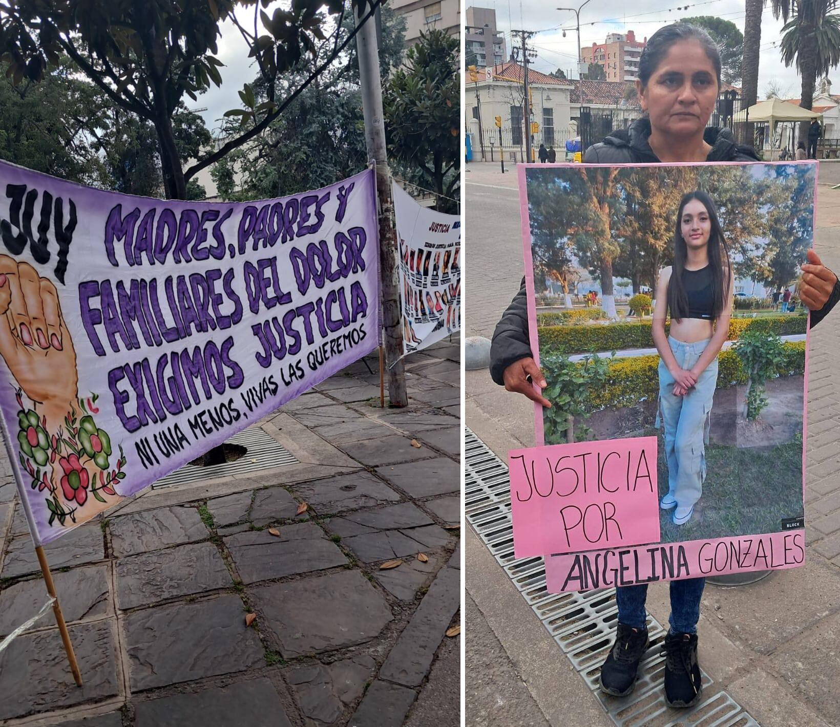 La madre de Angelina Judith Gonzales, acompañada por diferentes instituciones, sostuvo una incansable búsqueda de justicia en estos meses.