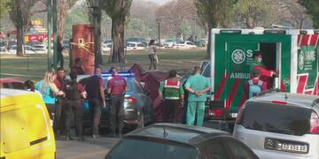 Personal del SAME se hizo presente inmediatamente en el lugar de los hechos.