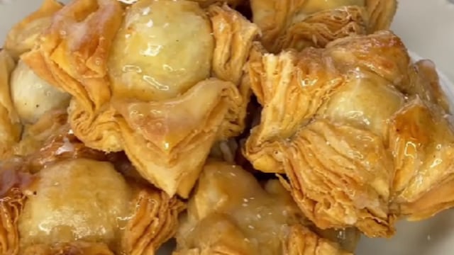 Los pastelitos de hojaldre.