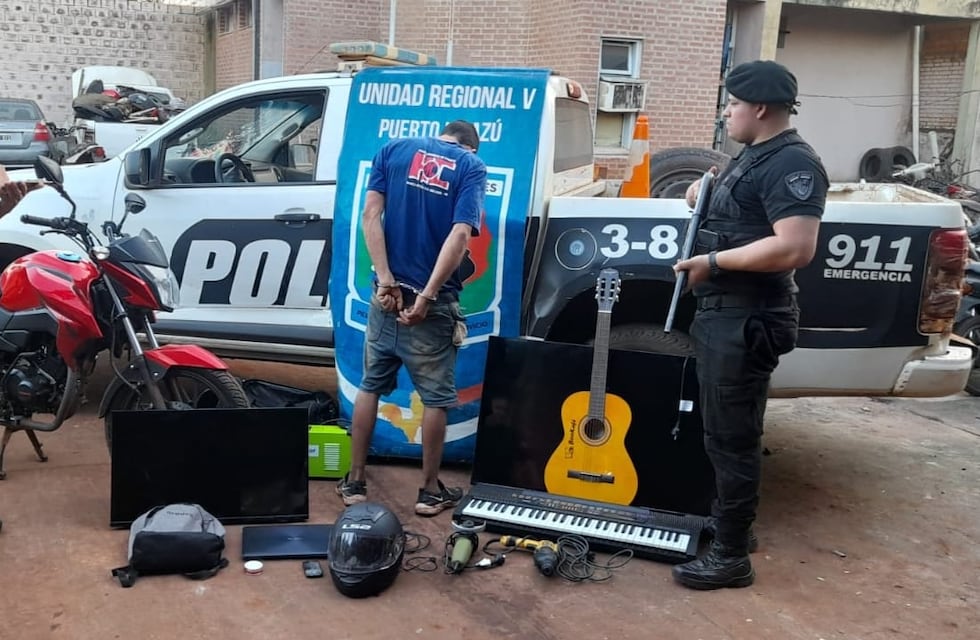Puerto Esperanza: quedó filmado cuando robaba y terminó detenido