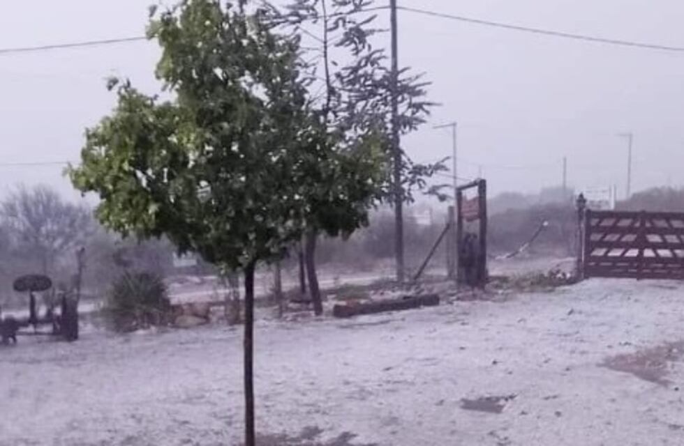 Cayó granizo en Traslasierra y se mantiene alerta amarilla para Córdoba